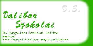 dalibor szokolai business card